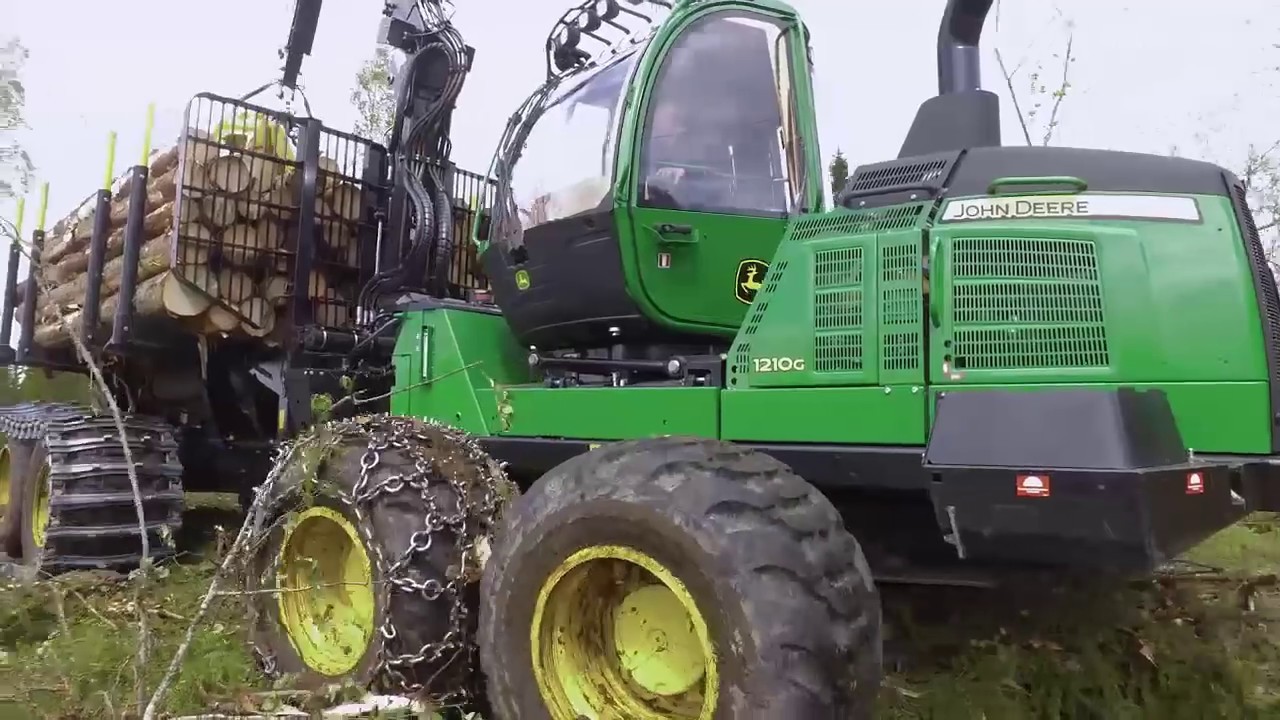 John Deere 1110G, 1210G and 1510G. New G-Series mid-size forwarders