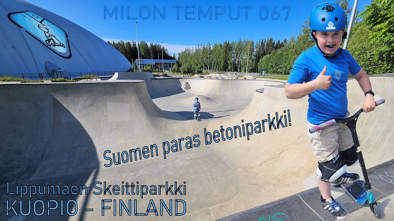 TESTISSÄ SUOMEN PARAS BETONIPARKKI! Lippumäki, Kuopio - FINLAND / Milon Temput 067 #fun