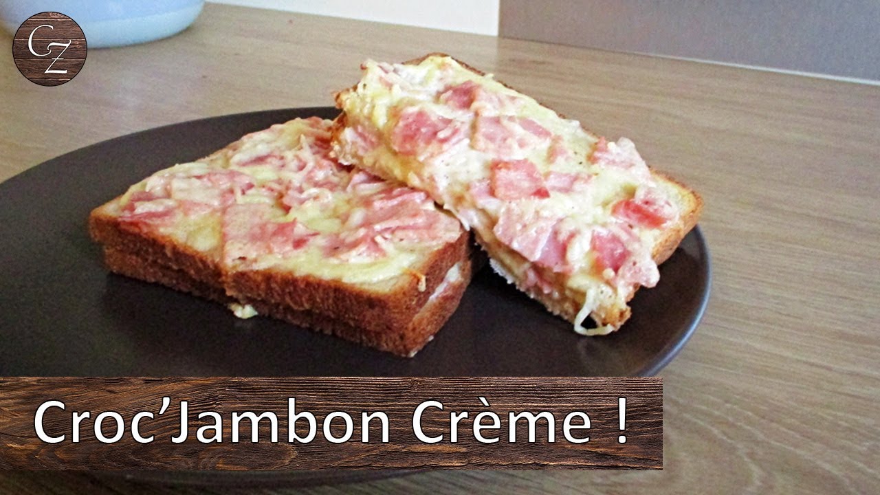 Croque Monsieur Fondant au Jambon et &agrave; la Cr&egrave;me Fra&icirc;che.