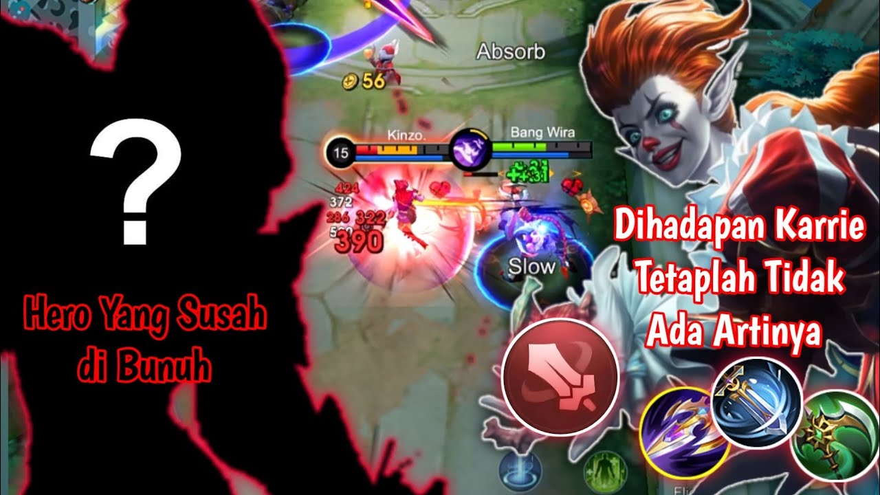 SEKUAT APAPUN HERO MUSUH KALAU SUDAH KETEMU KARRIE TETAP JADI LEMAH ! KARRIE BEST BUILD 2026 ! MLBB