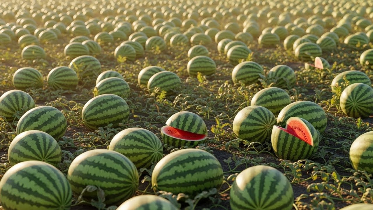 How Watermelon Juice Is Made in Factory 🍉 (Full Process)