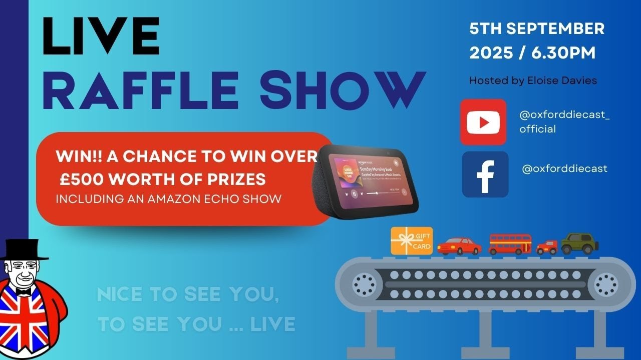 Live Raffle Event with Oxford Diecast