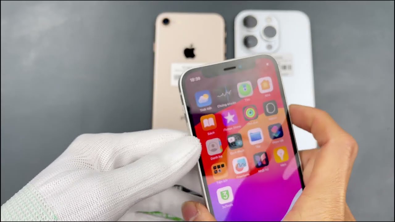 iPhone 8G Gold zin chưa đụng ốc hàng sưu tầm, iPhone 14 Pro 256G trắng, iPhone 12 mini 128G đẹp 99%