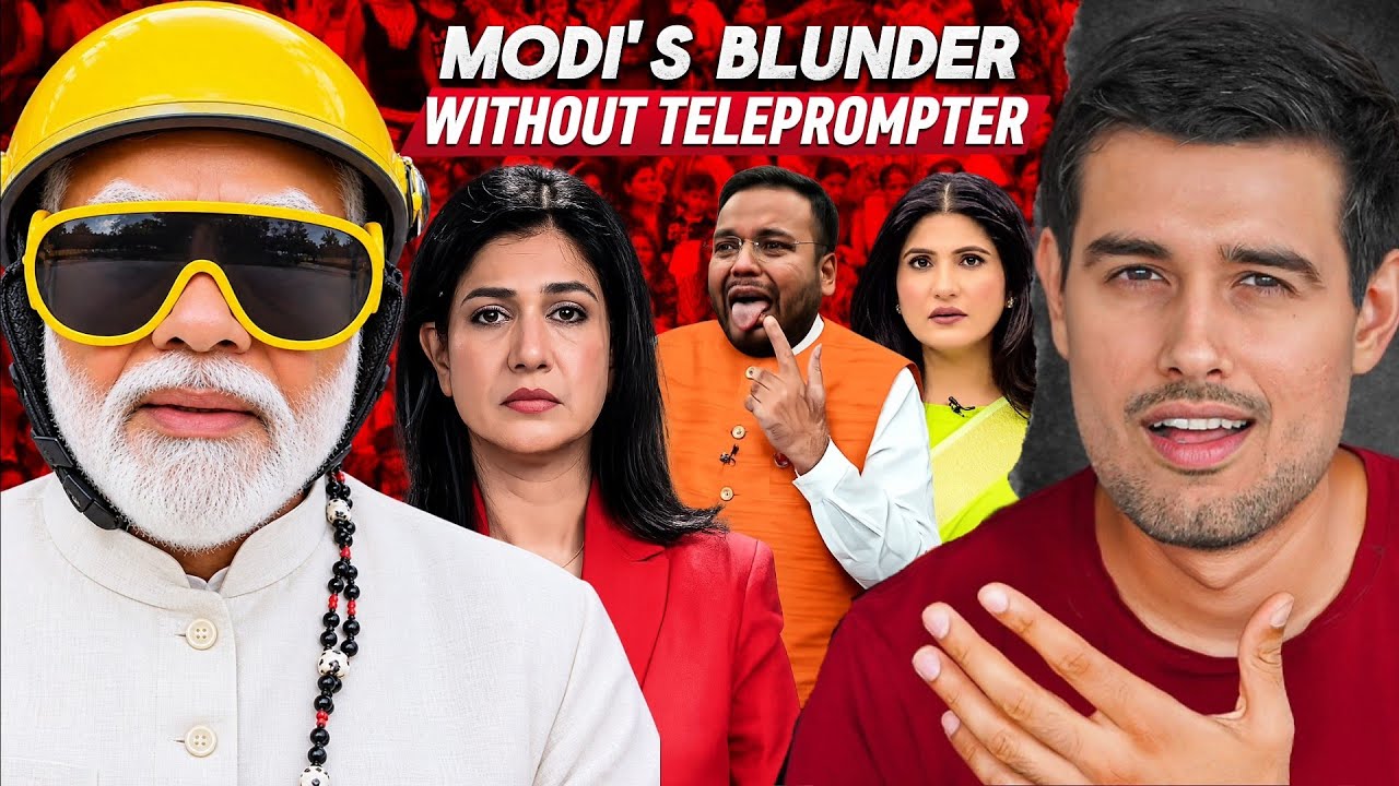 Modi's Blunder Without Teleprompter 😂 | Ep-2 | Modi's Funny Tongue Twist 🤡 Godi Modia Roast 