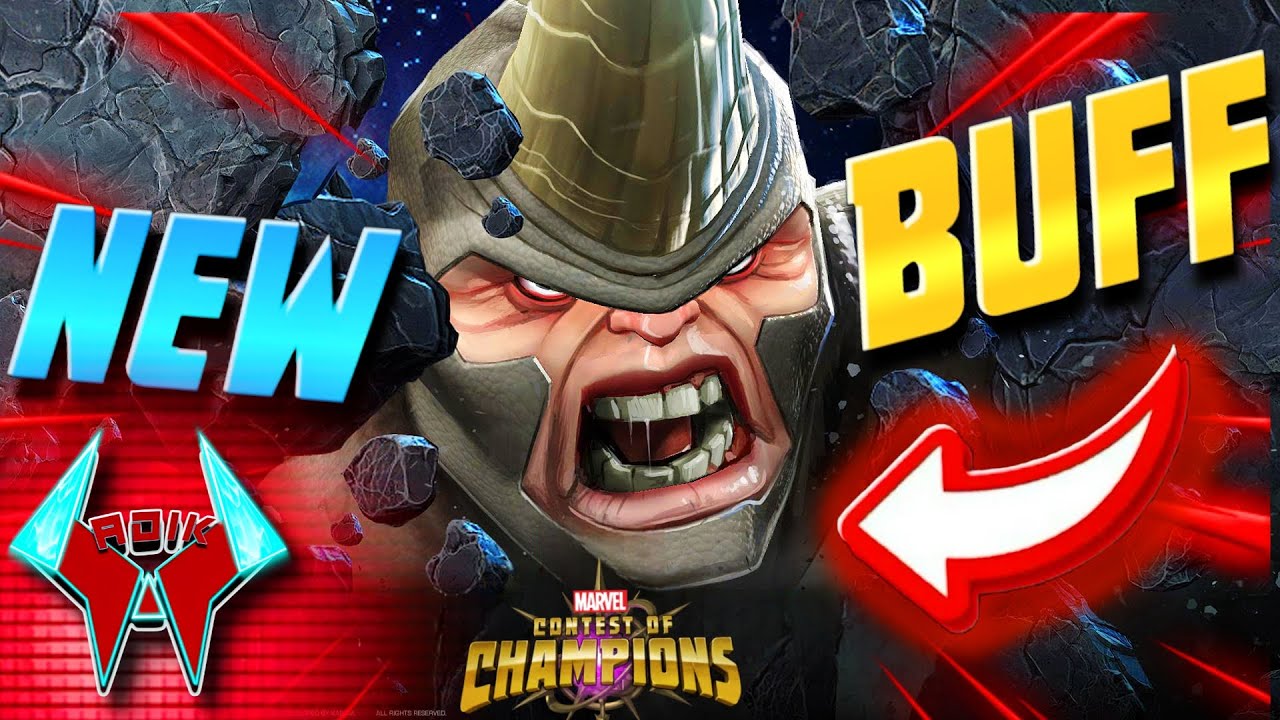 Rhino  'BUFF'  Breakdown – New Abilities, Damage & Defense | Marvel Contest of Champions