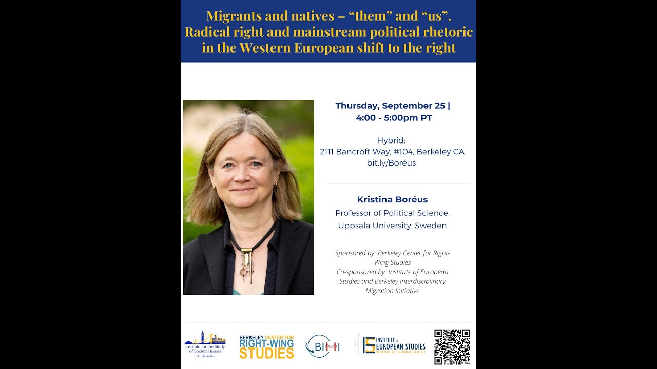 Kristina Boréus: Migrants and natives – “them” and “us”
