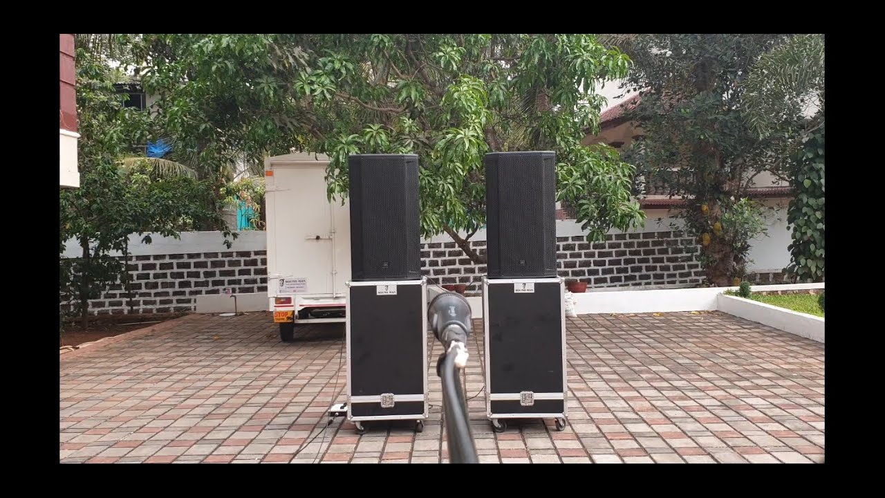 JBL SRX 835p 3 way speakers sound test