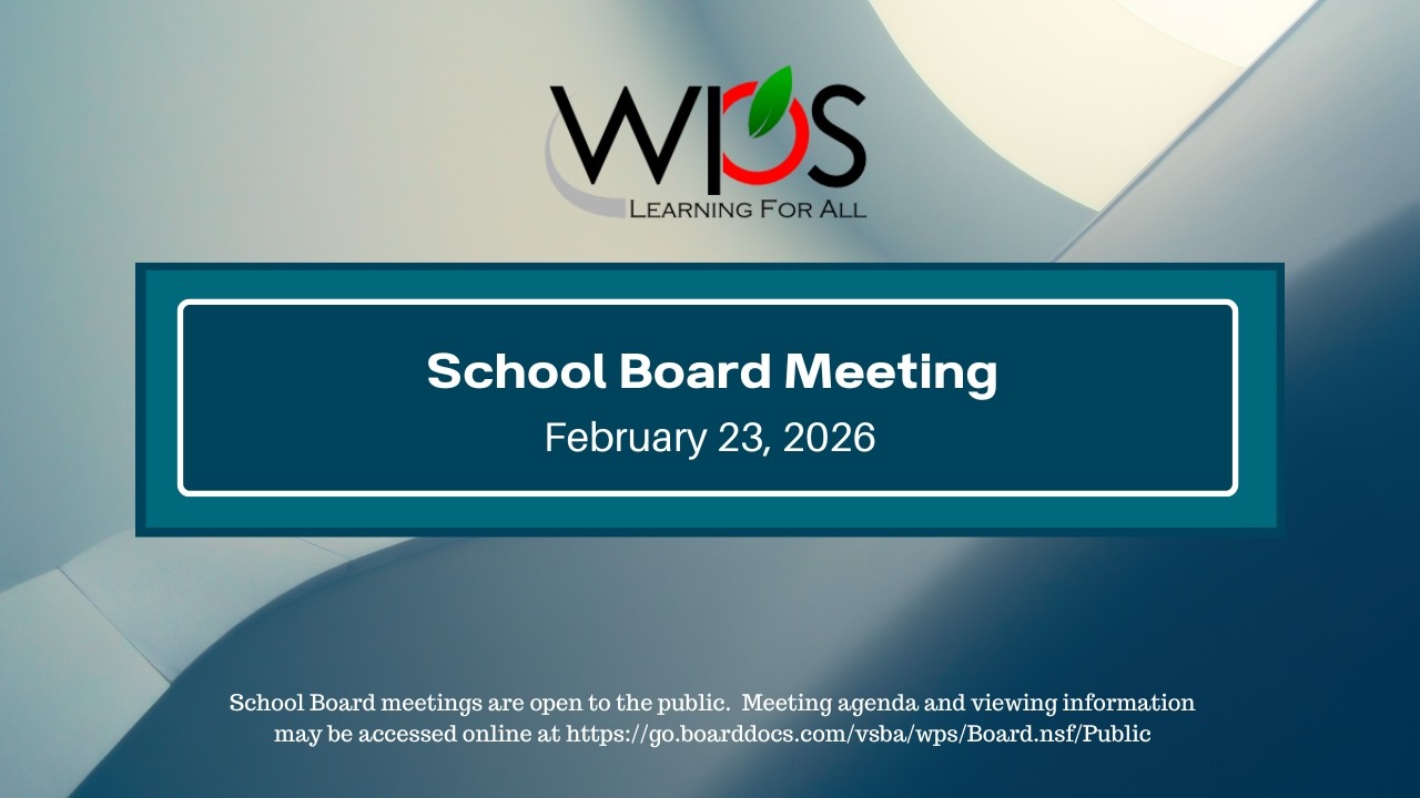 Winchester Public Schools Board Business