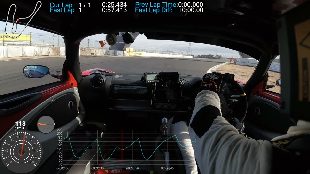 2026年2月10日ぺん銀走57秒622、削丸おさんぽエキシージ。71RZ