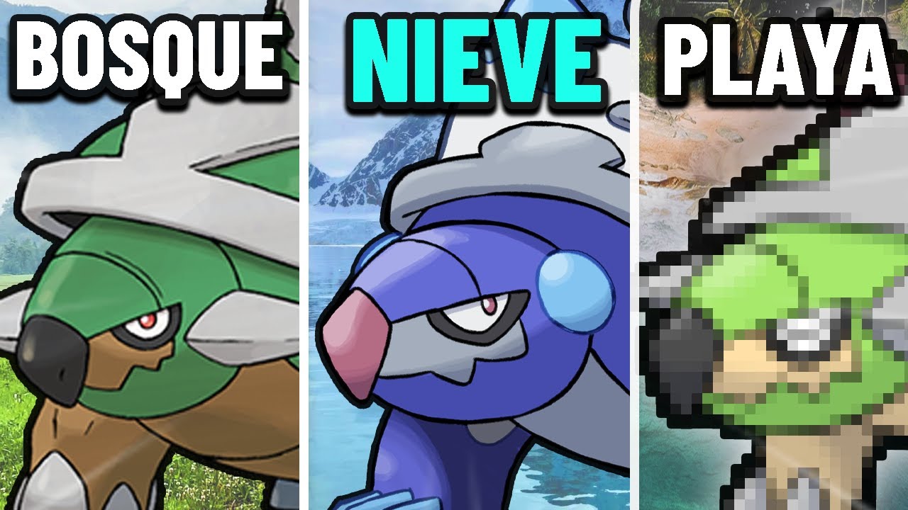 POKÉMON Pero EVOLUCIONAN SEGÚN EL PAISAJE 😲