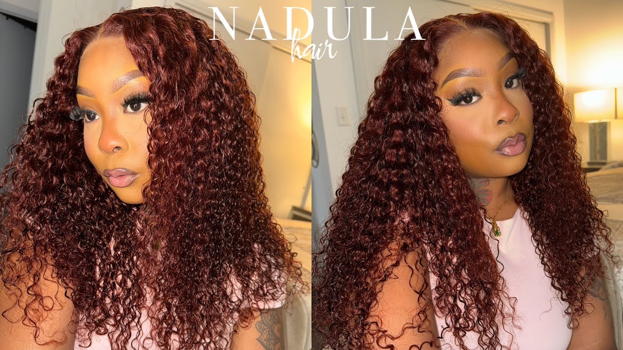 ОДОБРЕННЫЙ ✅ Без клея. Подробная установка парика Auburn Jerry Curly | Nadula Hair