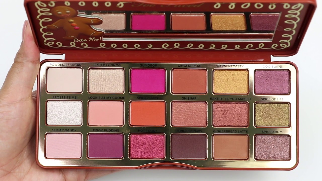 Too Faced Gingerbread Spice Eyeshadow Palette | SWATCHES
