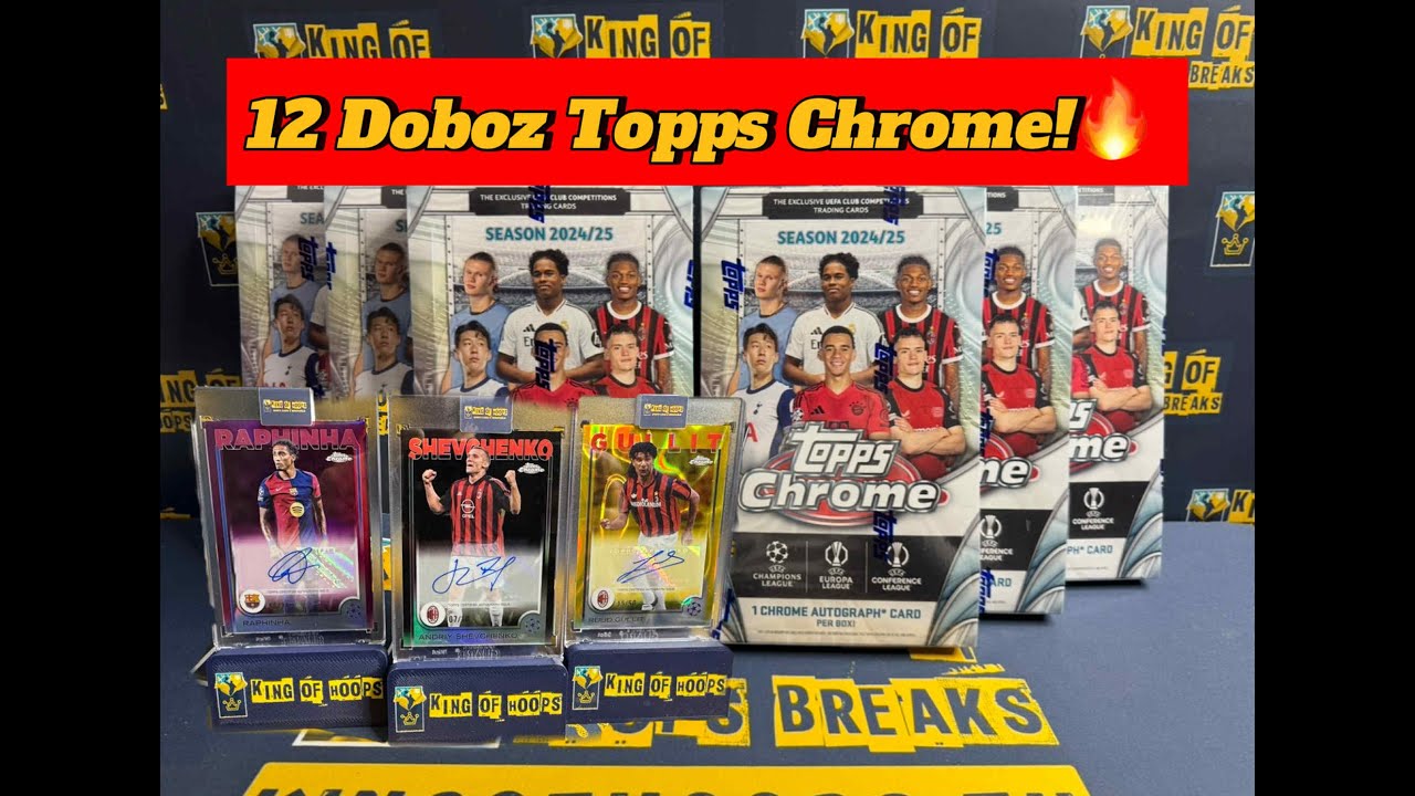 Kibontottunk 12 dobozt! Topps Chrome! 1/1 és 12 aláírás! #kartyabontas #sportkartya