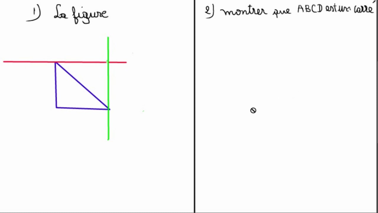 Démontrer qu'un quadrilatere est un carré ( méthode 1 )