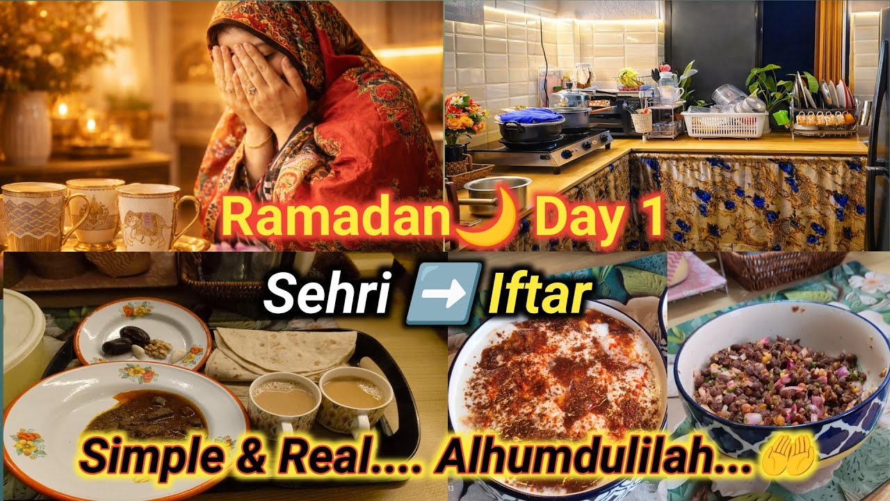 Ramadan🌙 Day 1 Routine | First Roza Sehri Iftar & Real Homemaker Ramadan Vlog🤲 #ramadan #day1 #vlog