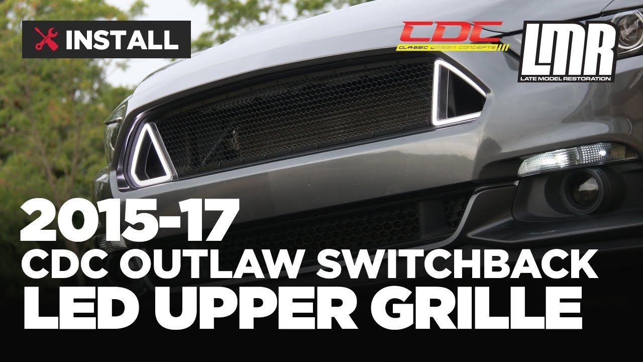 Mustang CDC Outlaw Switchback Upper Grille Install (15-17)