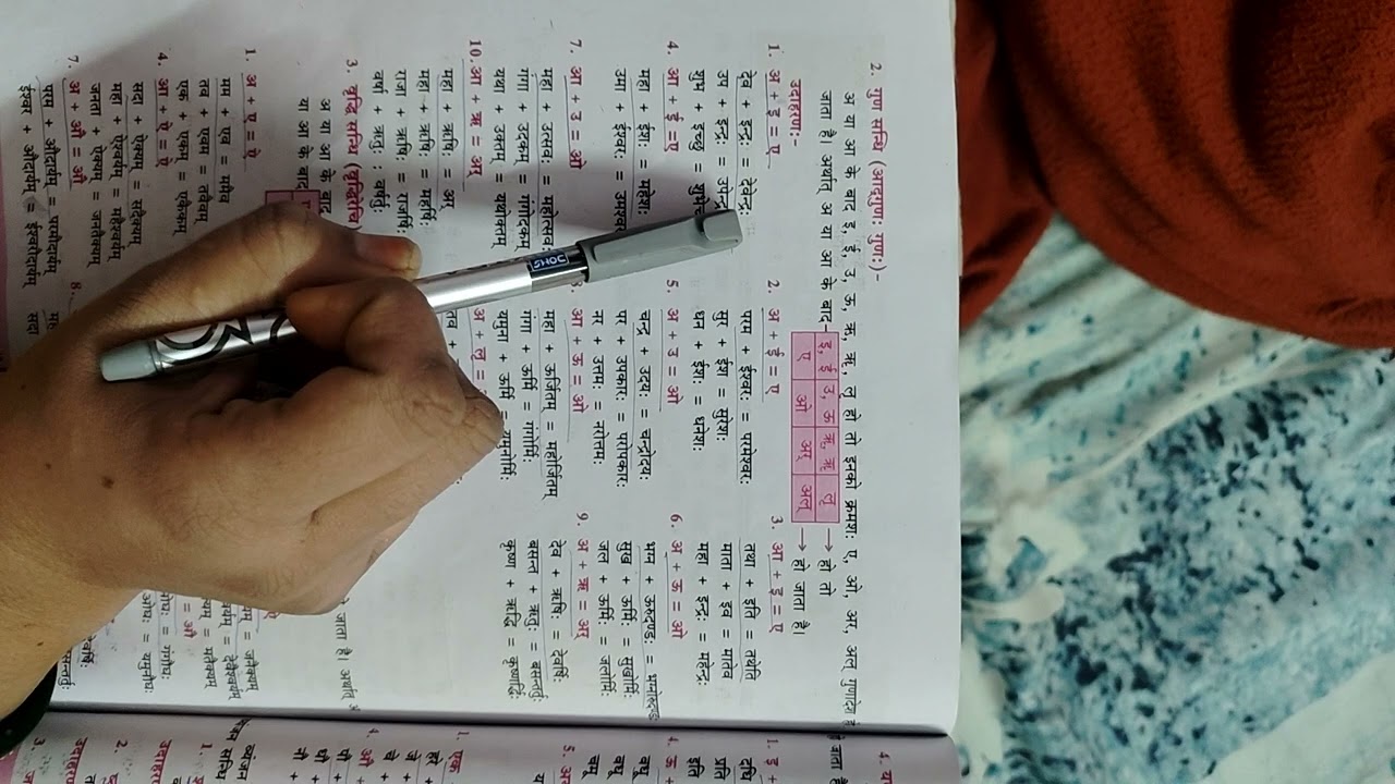 22 February 2026  Sanskrit swar sandhi ka bhed gun sandhi