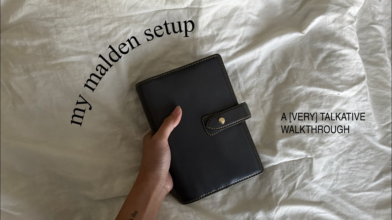 A [very] talkative setup of my Filofax Malden