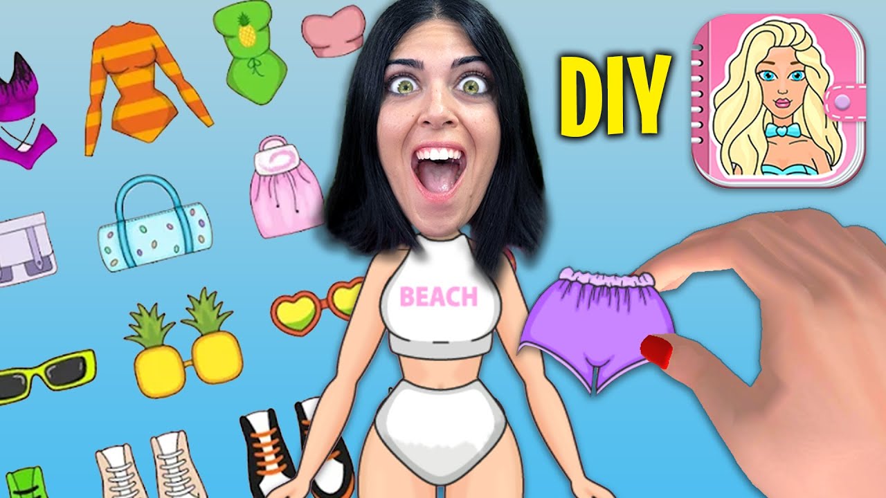 Creo MU&Ntilde;ECAS de PAPEL de INSTITUTO - DIY Papper Doll