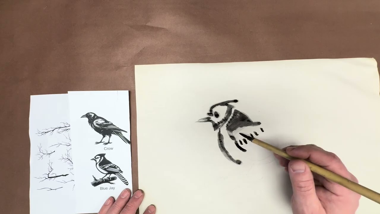 Blue Jay Painting. 