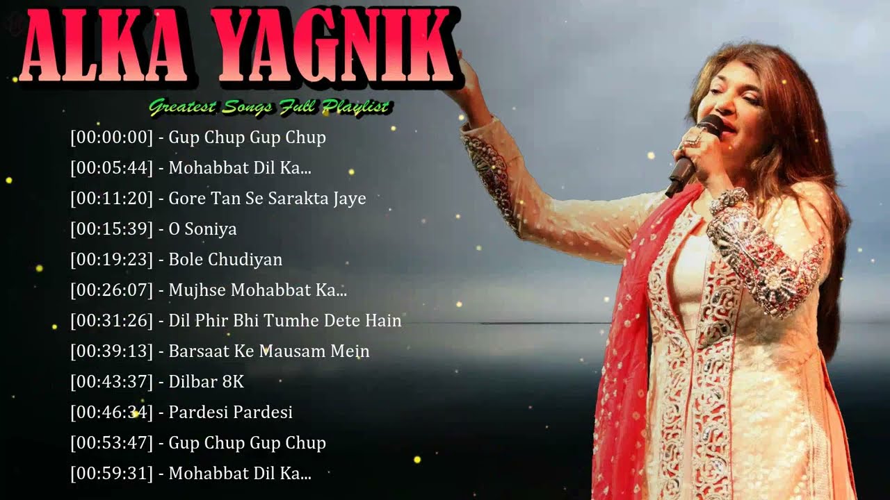 🎐 Alka Yagnik – Romantic melodies carried by warmth, grace, and unmatched vocal clarity 💫