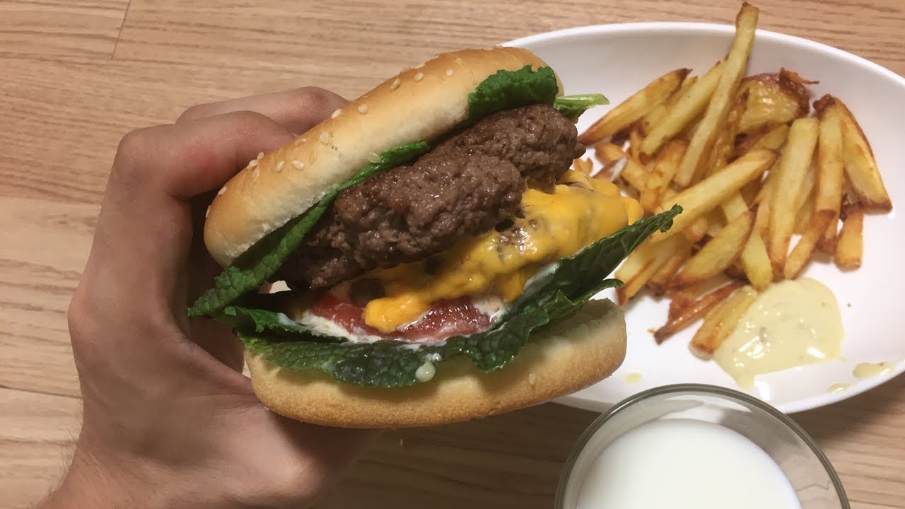 [살찌기 교실-37] 와사비 햄버거 만들기