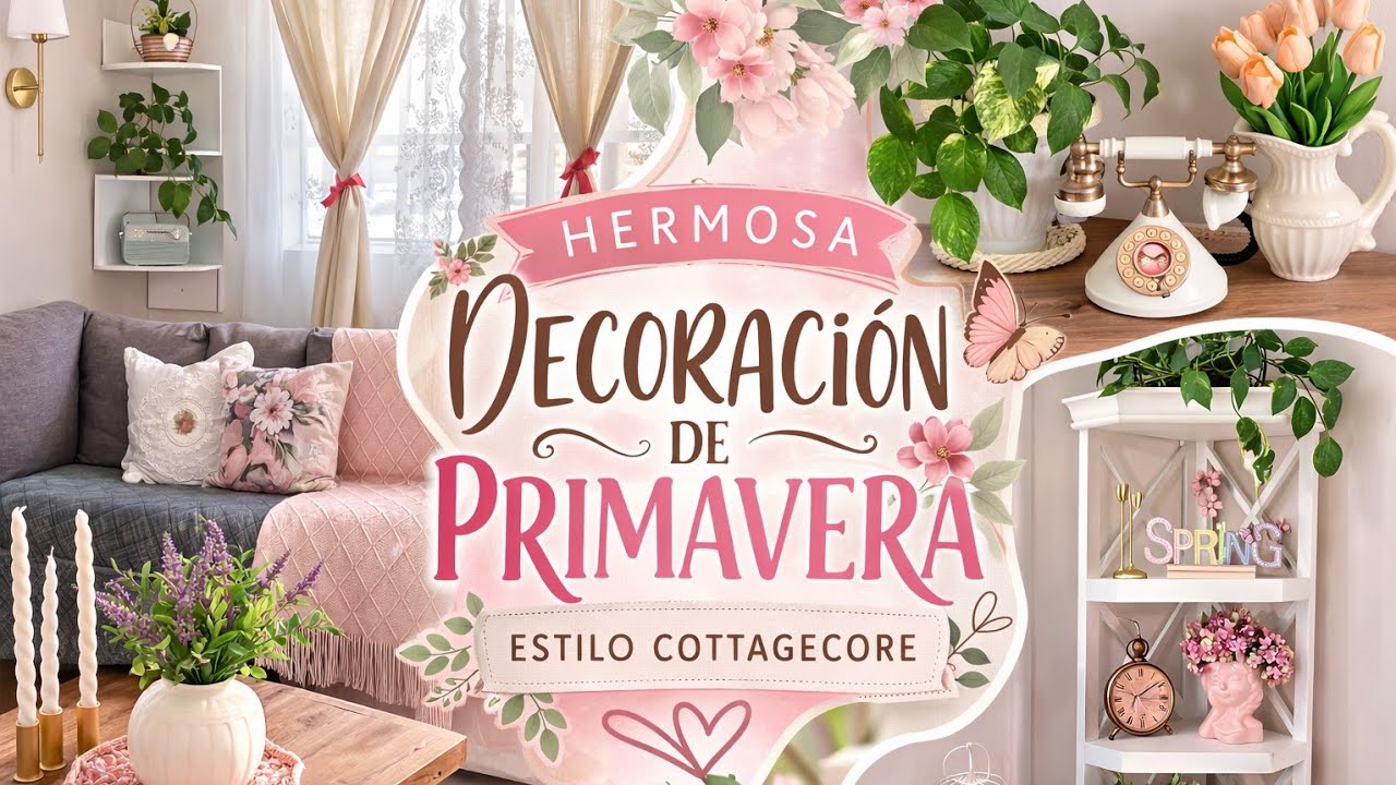 🏡Renovación de mi sala/estilo Cottagecore para Primavera 🎀🌸
