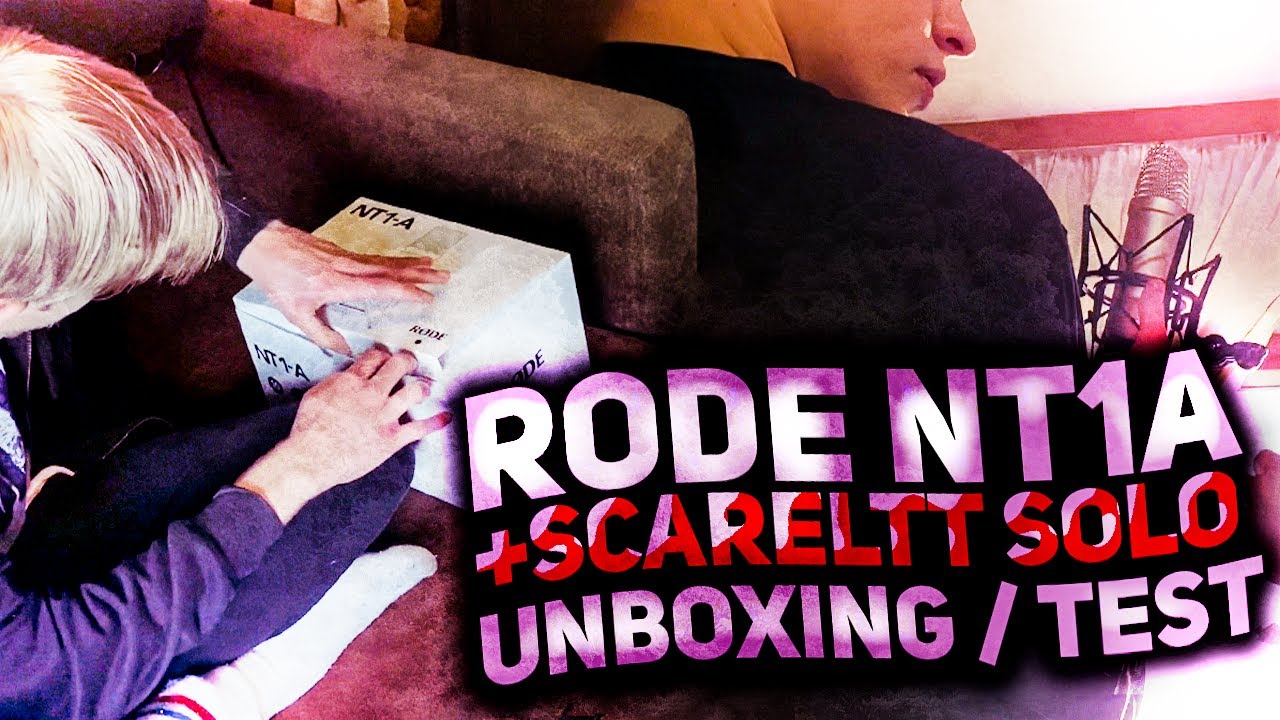 RODE NT1a + SCARLETT SOLO - UNBOXING / TEST