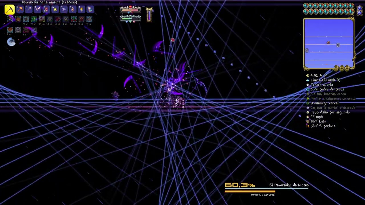Devourer of Gods Master Death Mode Fight (Melee, 1.4.4)