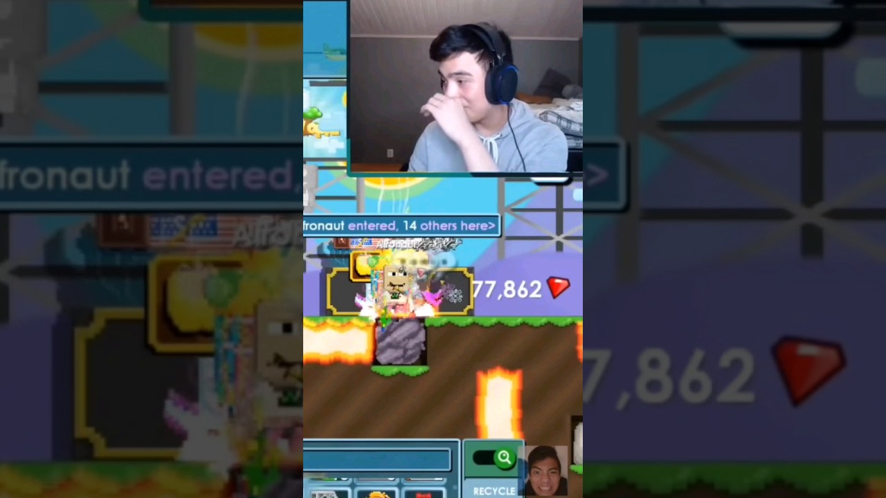 Moment Jamew pertama kali live streaming 😂 #shorts #growtopia #live