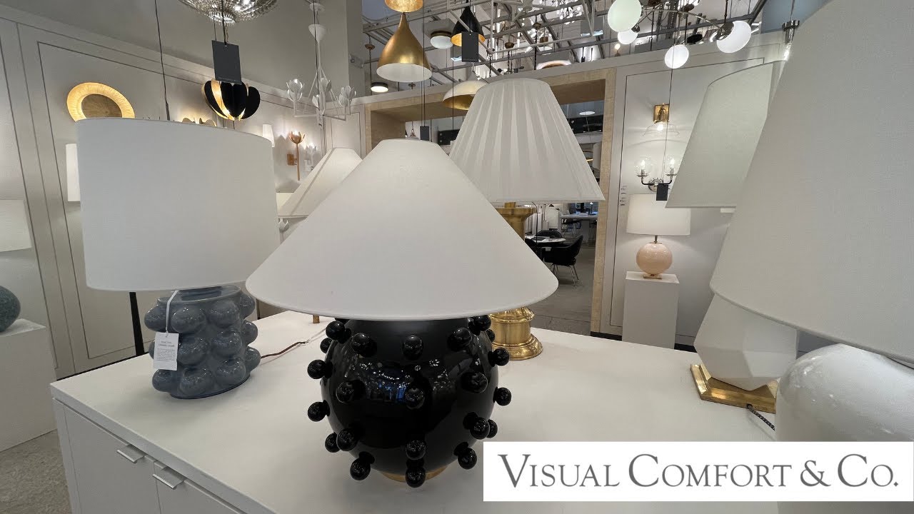 Visual Comfort Designer Lighting Fixtures Showroom walking