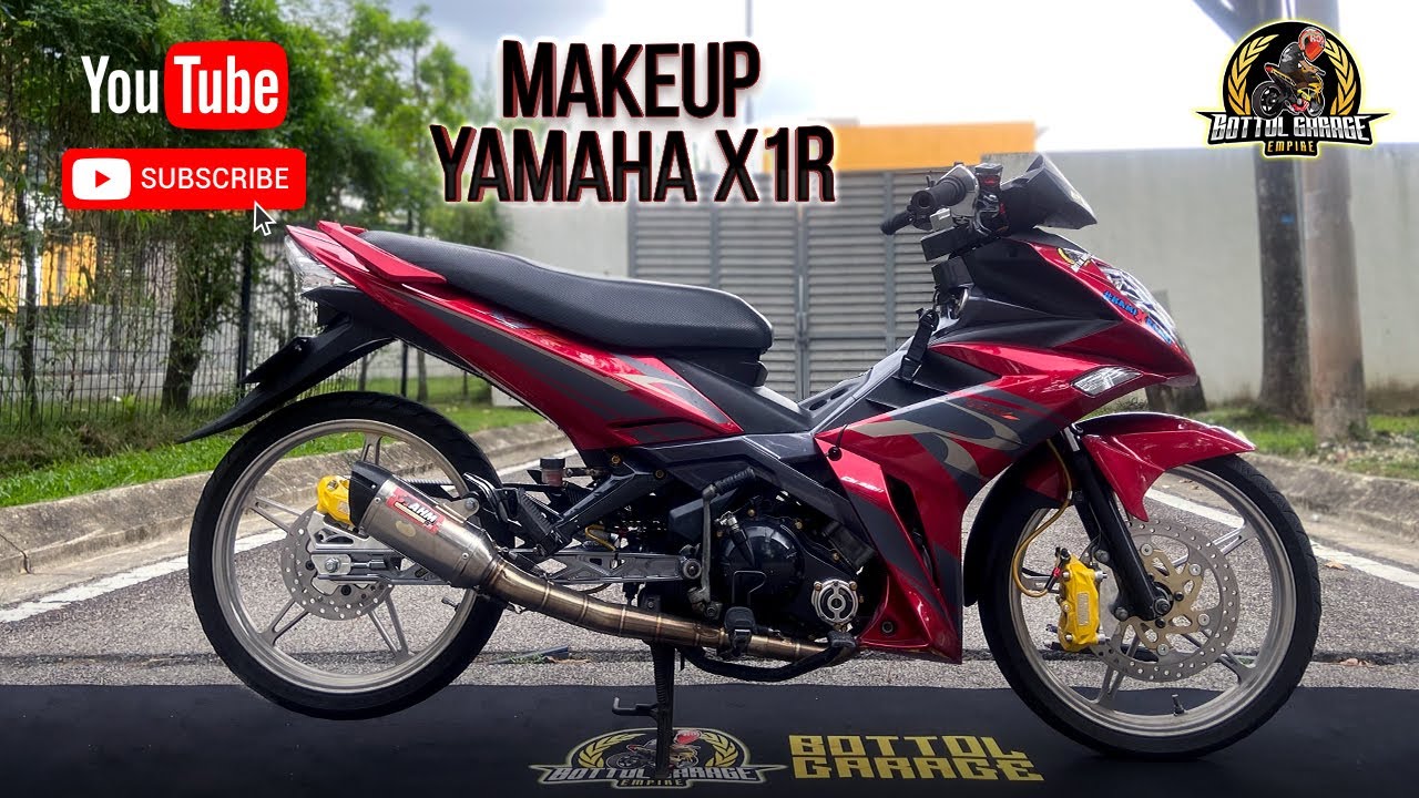БУТЫЛКА GARAGE MAKEUP YAMAHA X1R 😱 BELALANG TEMPUR 🔥