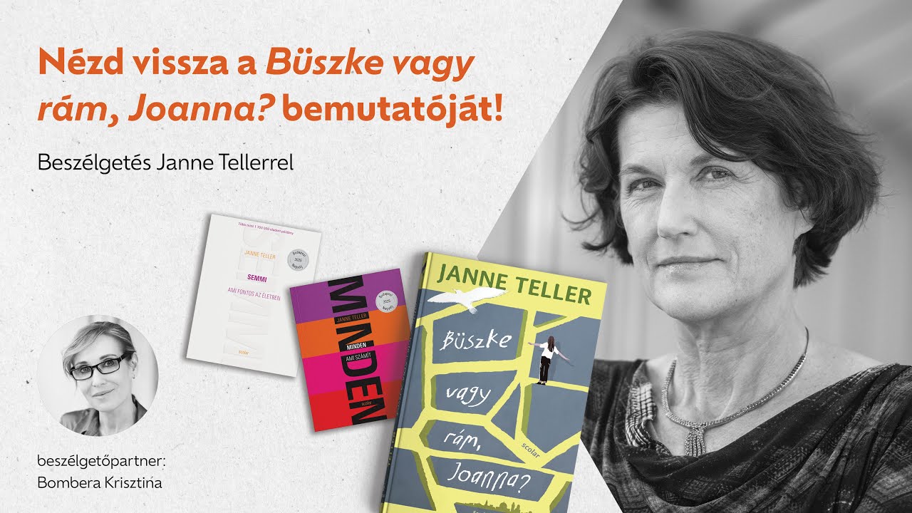 Janne Teller Büszke vagy rám, Joanna? című könyvének bemutató eseménye / angol verzió