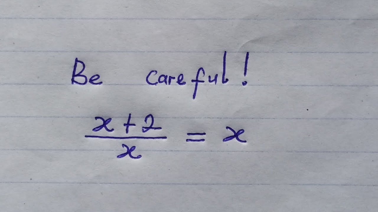 Tricky Algebra Math problem | Can you solve ? 