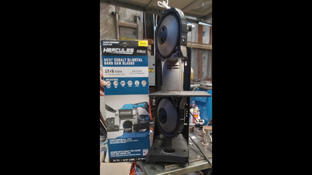 Mounting the Harbor Freight Bauer Portable Band Saw in the Hercules Band Saw Stand
