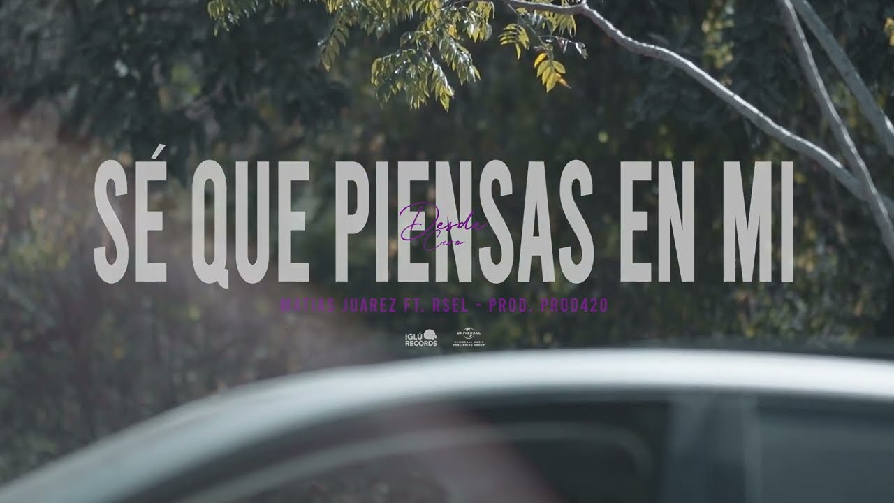 Matias Juarez, Rsel - Se Que Piensas En Mi (Visualizer)