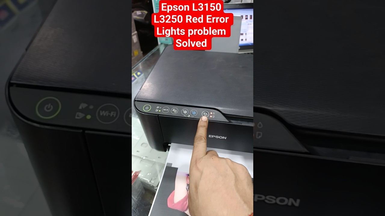 Epson L3150 L3250 Red Error Lights problem Solved #epson #service #printersupportsoftware