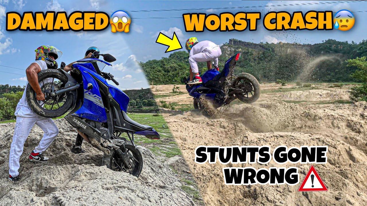 My WORST CRASH😰 | Off-Road ke chakkar me marta marta bacha aaj😱😭 Training back workout. Pushups❤️