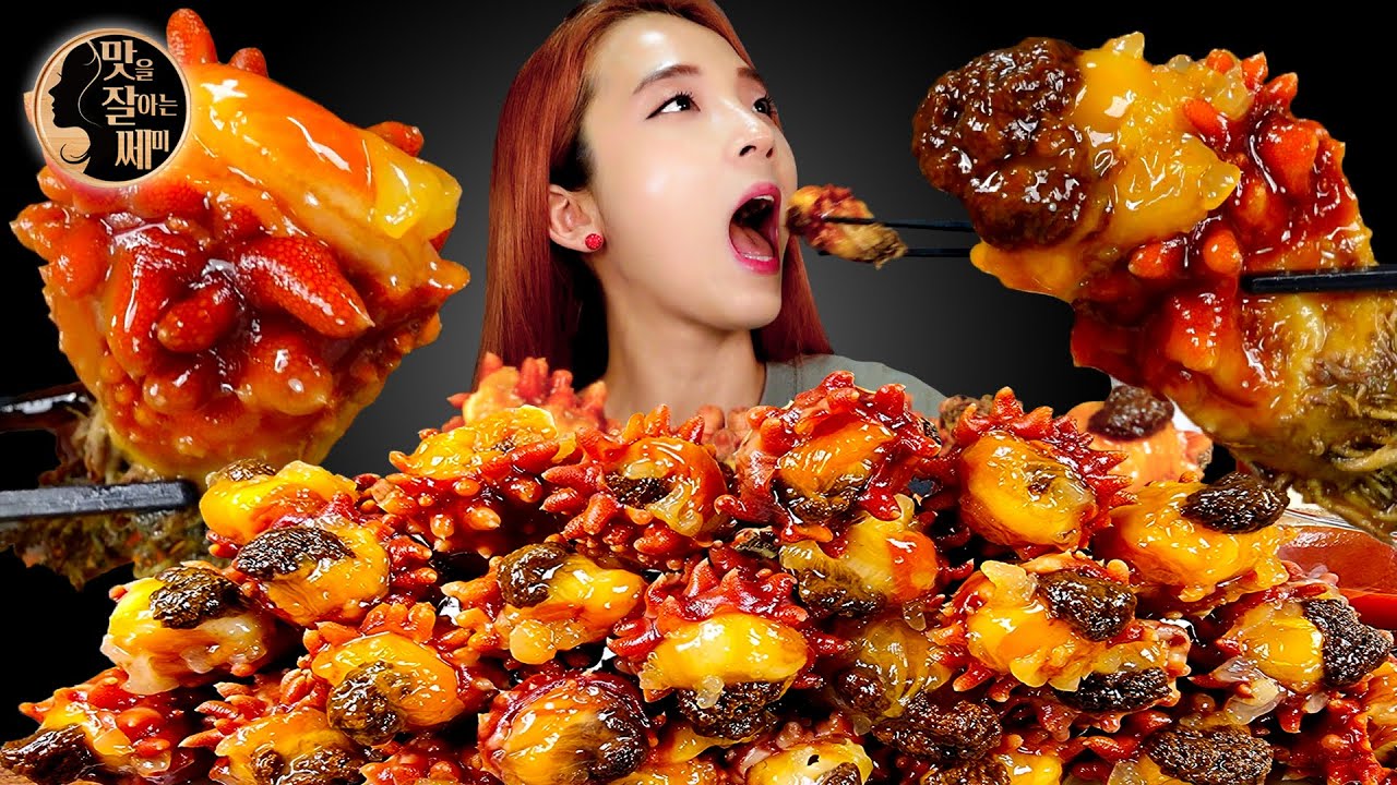 [Mukbang]🌊싱싱한 향긋한 꽃멍게 먹방😋(활멍게~💕)통영당일작업!산지직송👍🌸Flower Sea Squirt Special Sea Food SPOON WORM ASMR | 쎄미