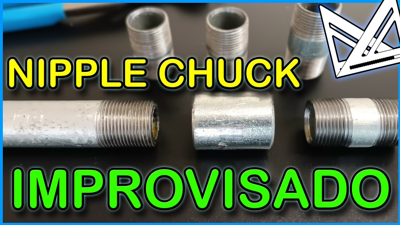 Nipple chuck IMPROVISADO para Ridgid 535 M