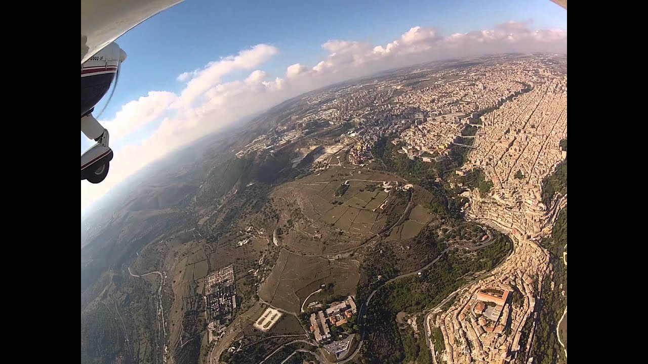Ragusa e Modica dall'alto