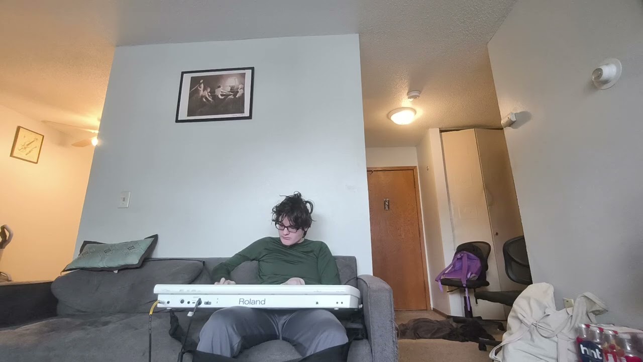 Keytar practice.....recorded last Friday.  My bad. 