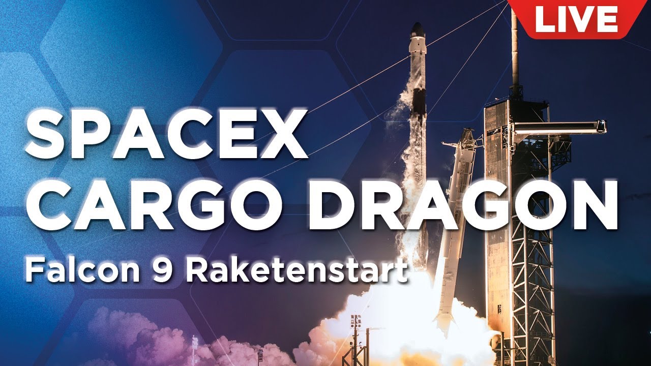 Live: SpaceX Cargo Dragon CRS-2 SpX-26 Falcon 9 Raketenstart zur ISS | auf Deutsch