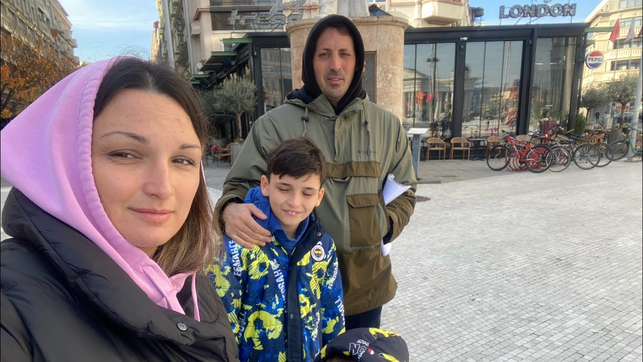 1 день в Скопье Македония ,🇲🇰 Площадь Македония и наш завтрак 🧇 