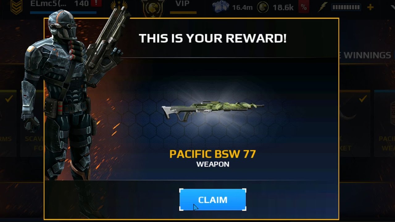 Modern Combat 5 Lucky Spin - I win PACIFIC BSW