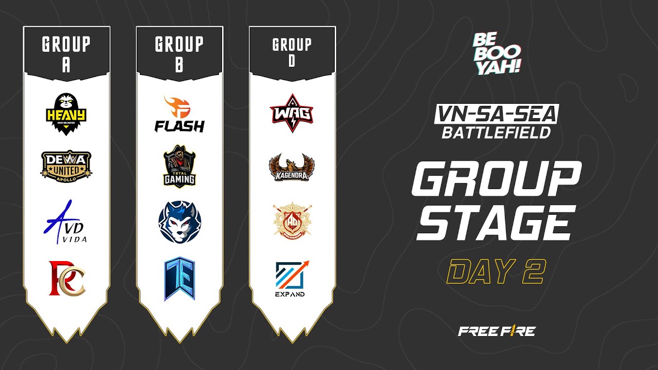 [LIVE] Groups A - B - D | Group Stage Day 2 | VN-SA-SEA Battlefield | Be Booyah!
