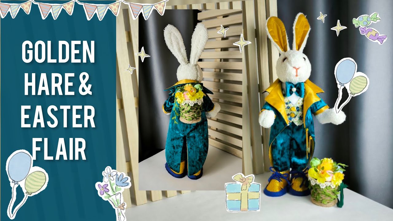 Easter Bunny. Spring Decor . Secrets of the Golden Hare & Easter Flair / Easter decor /easter