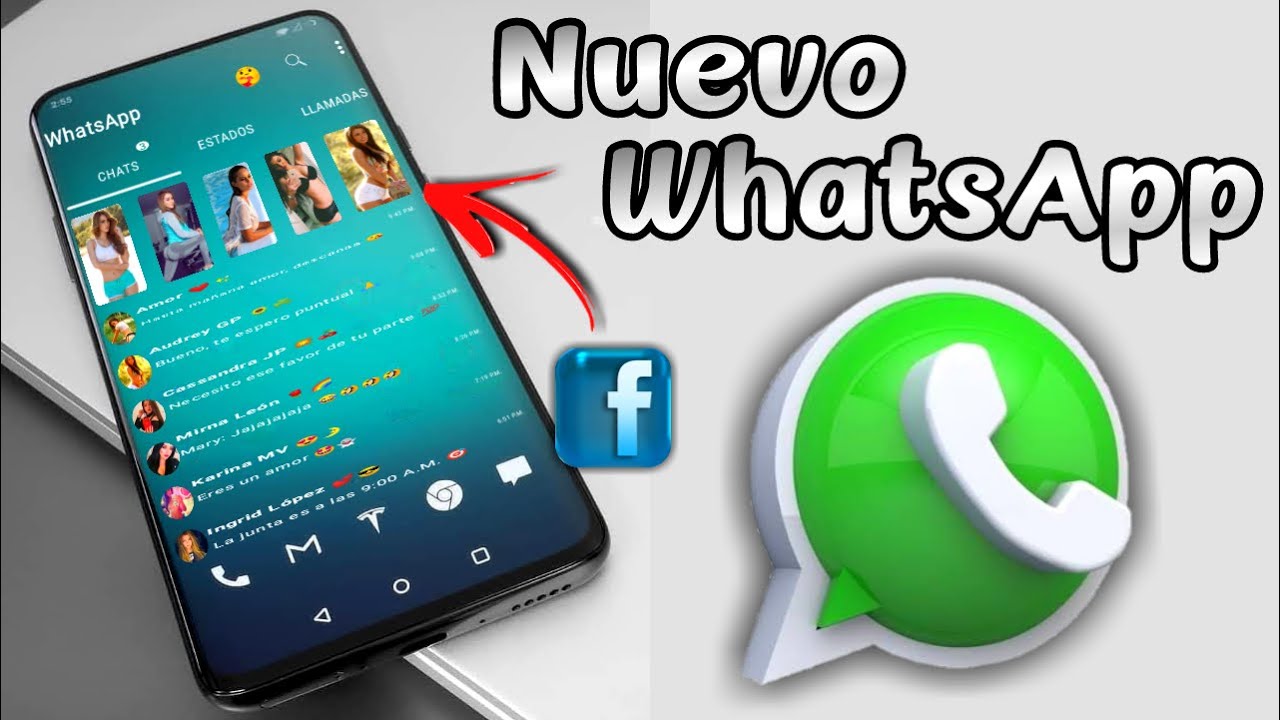 🌹✔ NUEVO WhatsApp Estilo FACEBOOK 2025