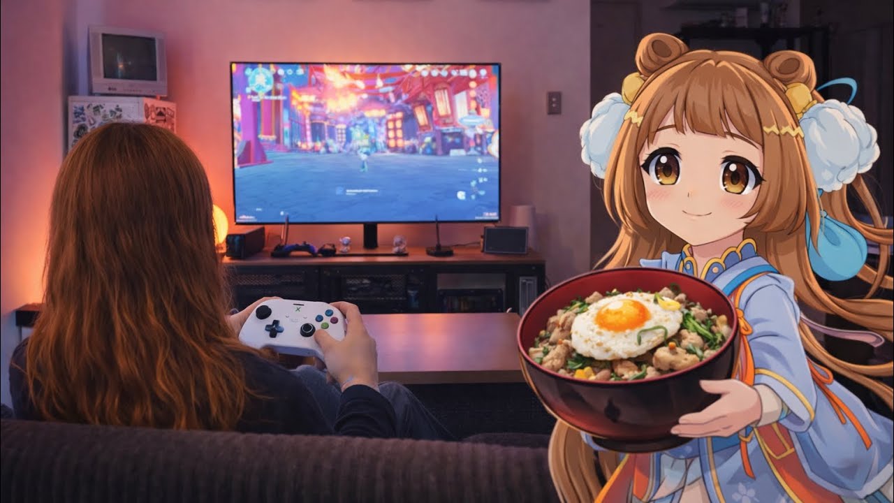 Cozy Genshin Night | Cooking Takikomi Gohan During the Lantern Rite Festival 🏮