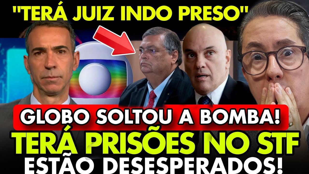 V&Atilde;O PRA PRIS&Atilde;O! MORAES CHORA e GLOBO JOGA BOMBA e ALERTA  o DINO e TOFFOLI: A CASA CAIU para o STF!